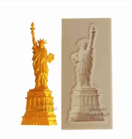 Молд силиконовый Статуя свободы 68 на 25 мм серый Киев