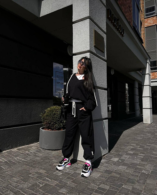 Жіночий стильний повсякденний костюм двухнитка Одеса - фото 4