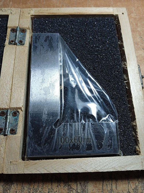 Угольник слесарный УП 100×60 мм металлический ГОСТ для точной разметки и проверки углов 90° Харьков - изображение 3