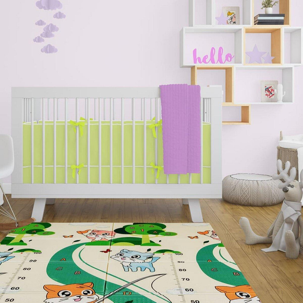 Дитячий складаний розвиваючий термокилимок 120х180х0,8см "Кошенята на риболовлі | Цуценята" (275) SW-00001318 Київ - фото 8