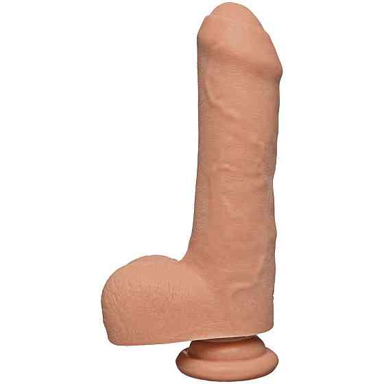 Фалоімітатор Doc Johnson The D - Uncut D - 7 Inch With Balls ULTRASKYN, діаметр 4,5 см, необрізаний Sex Aura Київ