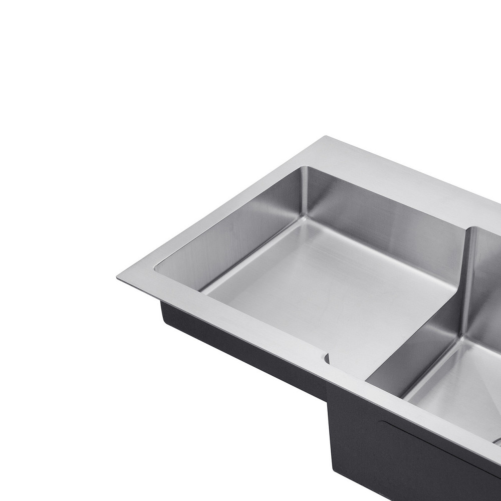 Кухонная мойка с нержавеющей стали Kroner KRP Gebürstet - 78х48 RHM (3/1 мм) Киев - изображение 7
