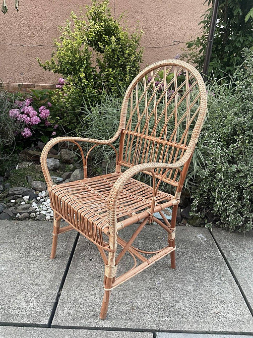 Стільчик плетений кухонний з лози Київ - фото 5