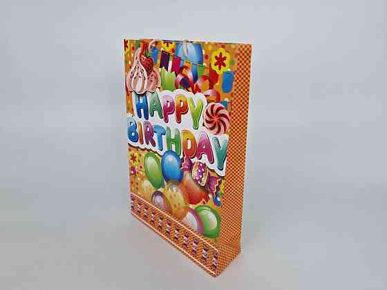 Большой бумажный пакет вертикальный  25/37/8(артBV-169) (12 шт) Харьков