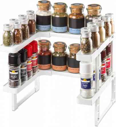 Полочка стеллаж для специй и баночек в тумбочку на кухню Винница