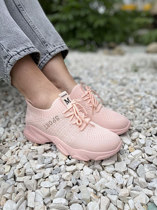 LB Сліпони жіночі LB 739-5 пудра (весна-літо, сітка) (4574) 36-41 Коломыя - изображение 4