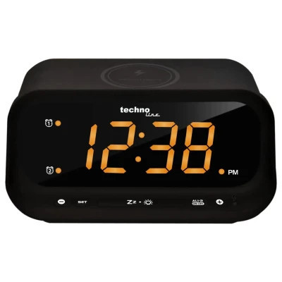 Настільний годинник Technoline WT477 Wireless Mobile Charging Black (DAS302477) Вінниця - фото 1