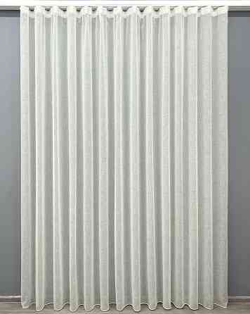 Тюль VR-Textil 2041т Лен Шлифованный однотонный с отблеском Молочный 400х270 см (42-1159) Киев