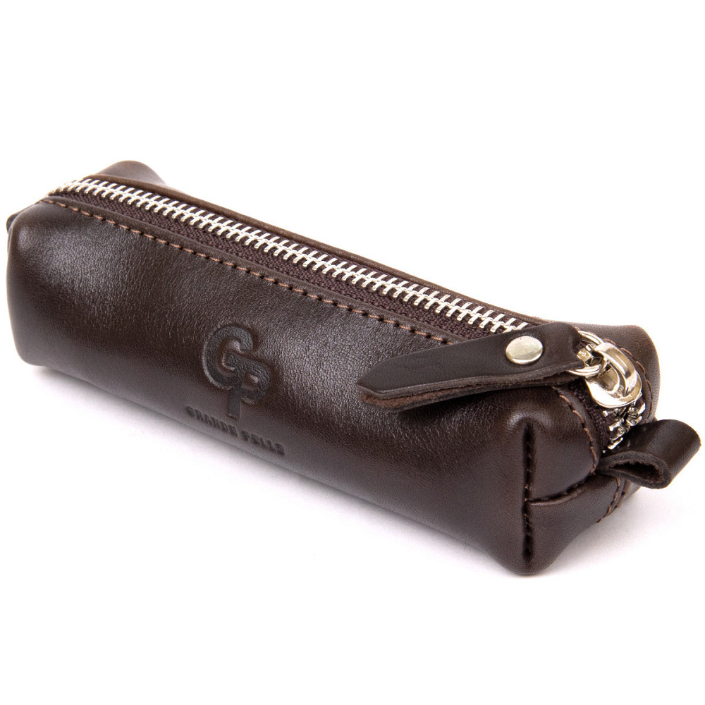 Шкіряна універсальна ключниця Коричневий (GRANDE PELLE) Київ - фото 5