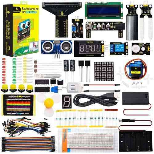 Стартовый набор BBC Microbit Keyestudio KS 4003 без платы датчики дисплей мотор реле комплект для Arduino обучения в кейсе Киев