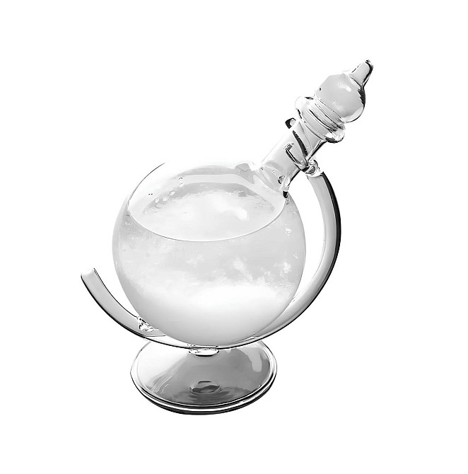 Барометр Штормгласс RESTEQ большой глобус, капля Storm Glass на стеклянной подставке, декоративный и метеорологический прибор для Киев - изображение 6