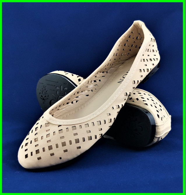 .Жінні Літні Балетки Бежеві Мокасини Туфлі (розміри: 37,38) — 01-7 Дніпро - фото 5