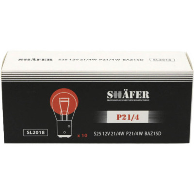 Автолампа SHAFER 12V21/4WP21/4BAZ15D (SL2018) Винница - изображение 2