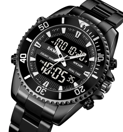 Чоловічий наручний годинник Skmei 1850 (Чорний) Вінниця