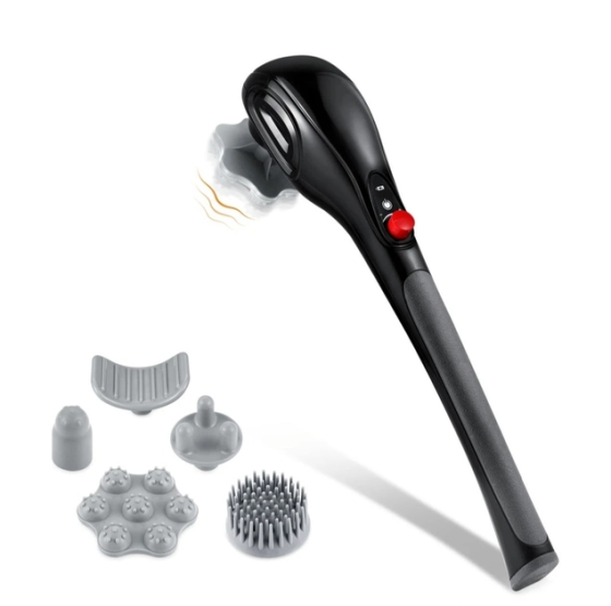 Масажер ручний для тіла B-6 + 5 насадок (Чорний) Київ