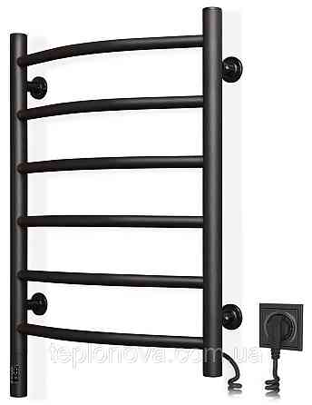 Сушарка для рушників Камелія 480х600 Sensor права з таймером, чорний муар Чернівці