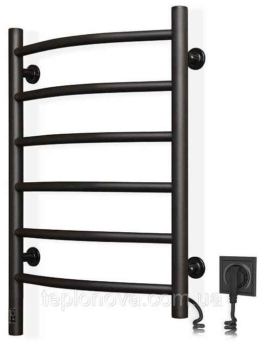 Сушарка для рушників Камелія 480х600 Sensor права з таймером, чорний муар Чернівці - фото 1