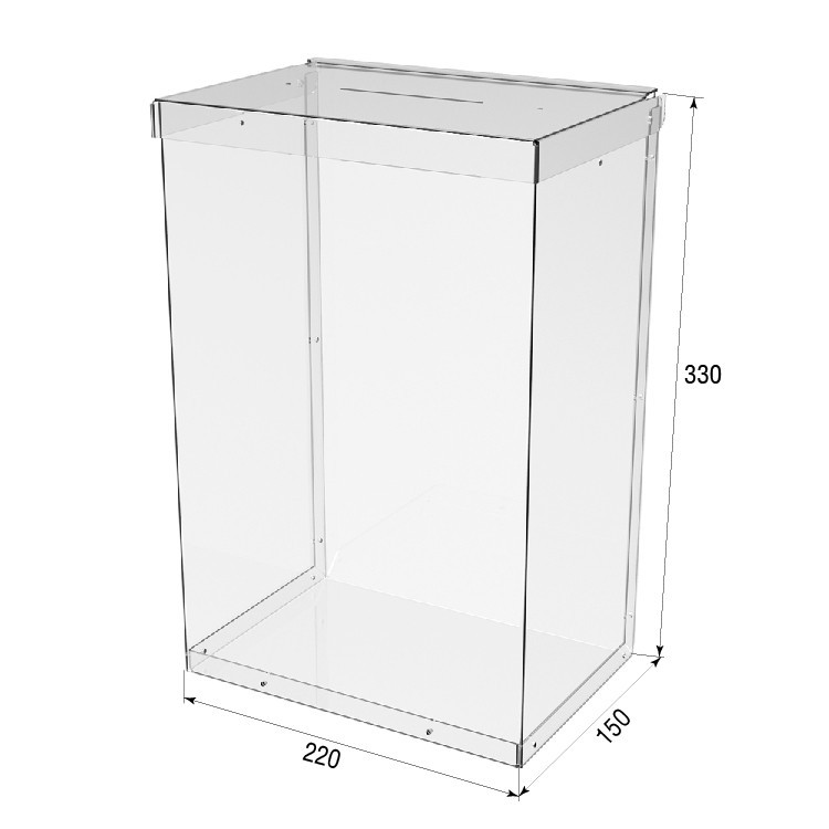 Ящик EKOSTAR без замка для пожертвований и сбора денег 220x150x330. Объем 11 литров Киев - изображение 4