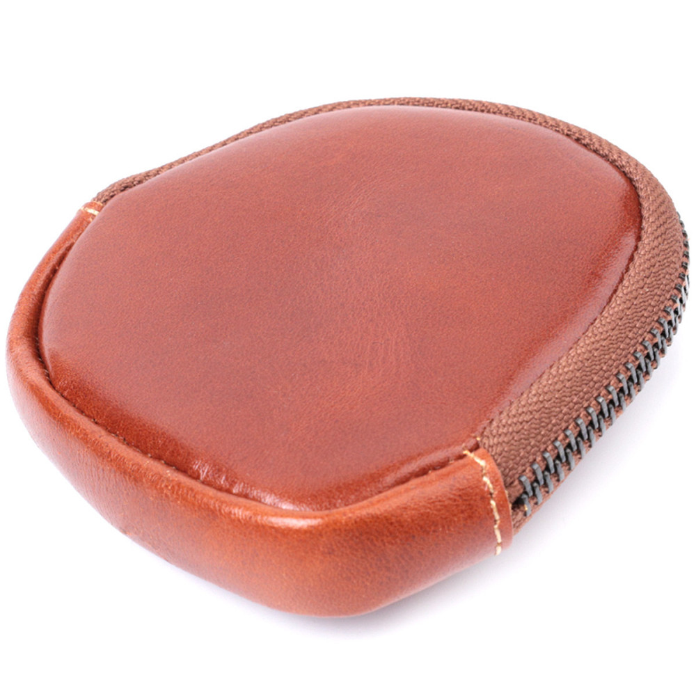 Компактний гаманець для монет із натуральної шкіри Vintage sale_15080 Коричневий Київ - фото 5