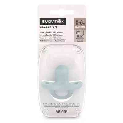 Пустушка Suavinex Colour Essence силіконова, фізіологічна, 0-6 міс. блакитна (308097) Вінниця