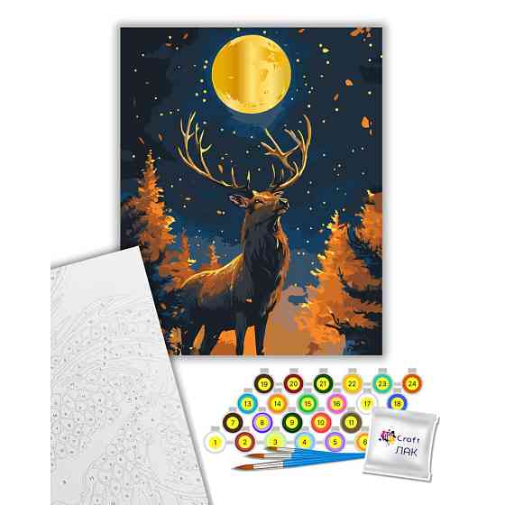 Картина за номерами "Над прірвою" 11735-AC з металізованими фарбами 40x50 см Вінниця