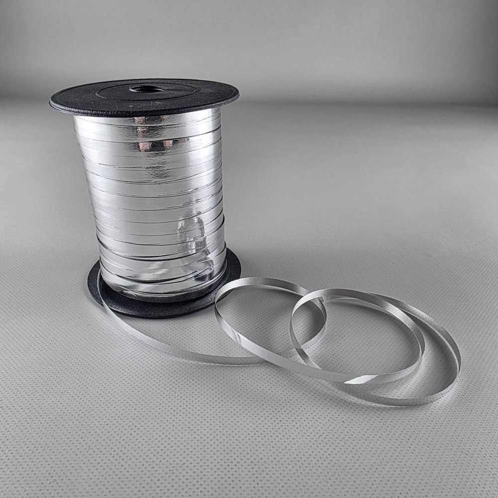 Лента для воздушных шаров и подарков серебряная125 метров (1 пачка) Харьков - изображение 1