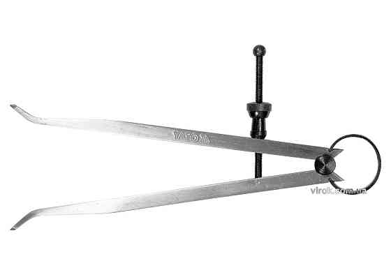 Кронциркуль для внутрішніх вимірів YATO : l= 150 мм, з гвинтовим фіксатором і на пружині [50] Одеса