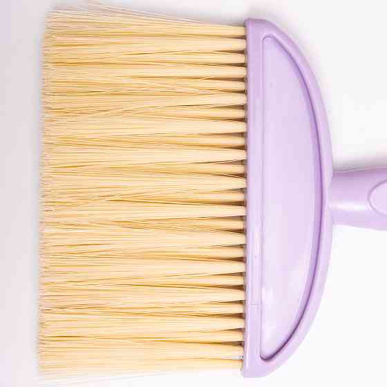 Щітка з совком для підлоги та твердих поверхонь, міцний пластиковий набір із щільним приляганням Фіолетова HP-35015-34V Коломия