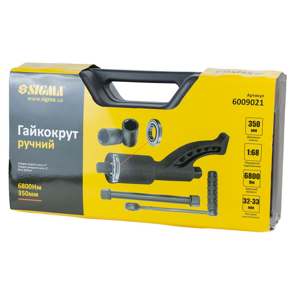 Sigma Гайковерт ручной 350мм, 6800Нм (1:68) с насадками 32, 33мм SIGMA (6009021) Киев - изображение 4