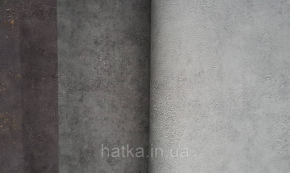 Шпалери вінілові на флізеліні Caselio 0.53х10 Beton 2 під штукатурку під бетон чорний антрацит Київ - фото 1