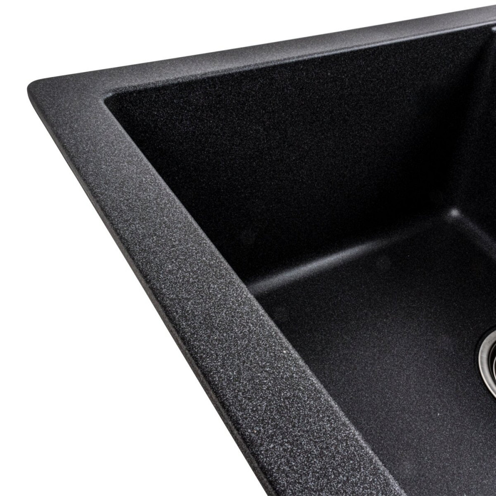 Гранітна мийка для кухні VALESO TOSKANA 7850W матова Карбон Коломыя - изображение 5