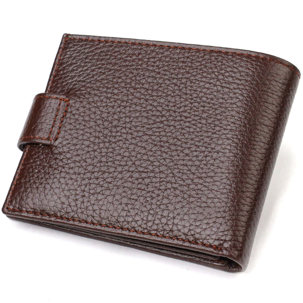 Идеальное портмоне для мужчин из натуральной зернистой кожи Коричневое (CANPELLINI) Киев - изображение 6