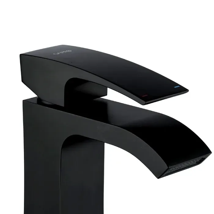 Смеситель для умывальника GAPPO G1007-6 черный Киев - изображение 5