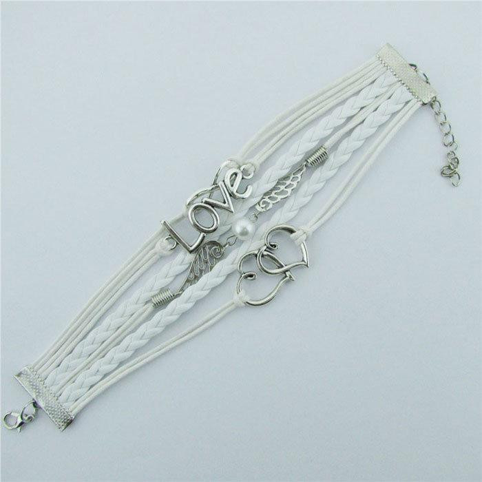 Браслет на руку белый Love Киев - изображение 3