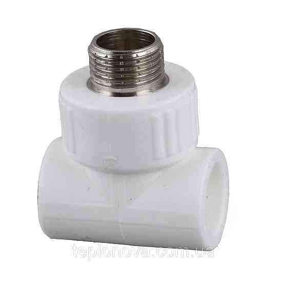 Трійник зовнішня різь Kalde PPR ф25х3/4 (білий) 2017 Чернівці