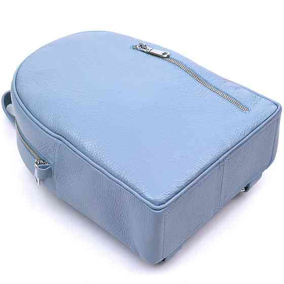 Стильный женский рюкзак из натуральной кожи Shvigel 16318 Голубой Киев