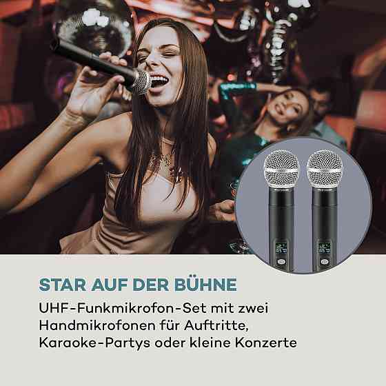 UHF200F-2H 2-канальний комплект радіомікрофонів УВЧ Приймач 2 ручних мікрофони 2 ручні мікрофони (Німеччина, Рівне