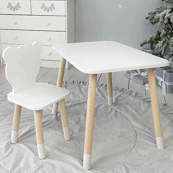 Детский комплект мебели столик и стульчик для рисования, столик из дерева для малыша для обучения и творчества Киев