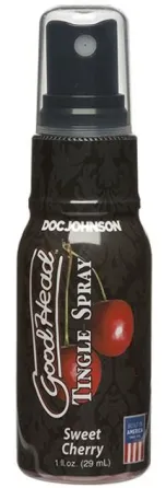 Оральний спрей для мінету з ефектом поколювання Doc Johnson GoodHead Tingle Spray смак вишня Дніпро
