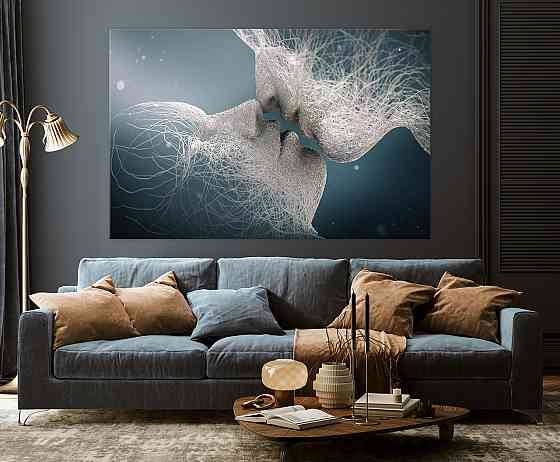 Картина холст в гостиную / спальню  Поцілунок закоханих    MLP_5 50x100 см Киев