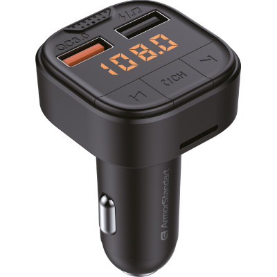 FM модулятор Armorstandart ASF1 18W QC3.0 2xUSB black (ARM82826) Вінниця - фото 1