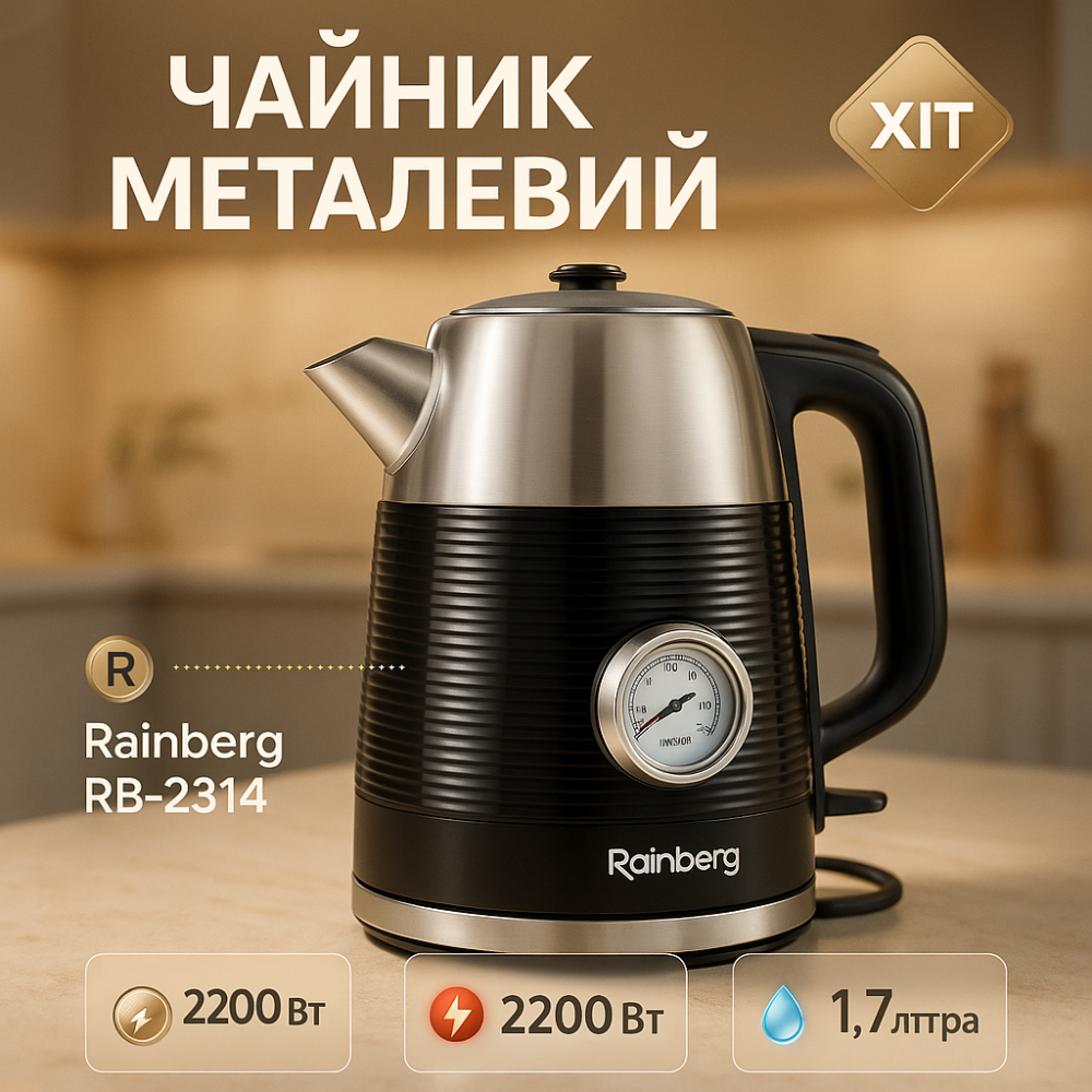 Електрочайник з індикатором включення, Потужний електричний чайник для дому, Хороший електронний чайник CG-99 Львів - фото 11