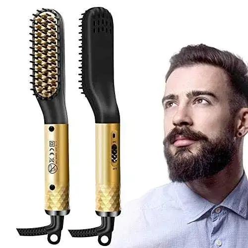 Керамический выпрямитель для бороды и волос 2 в 1 Beard & Hair Straightener 35 Вт, расческа-выпрямитель, 3 температурных режима Киев - изображение 3