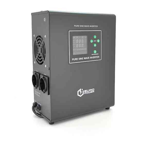 ДБЖ з правильною синусоїдою Europower EPWM-MPS-2000/24 (1400 Вт) 5/10/15/20/30А, під зовнішню АКБ 24В (AGM/GEL/LFP), кріплення на Київ