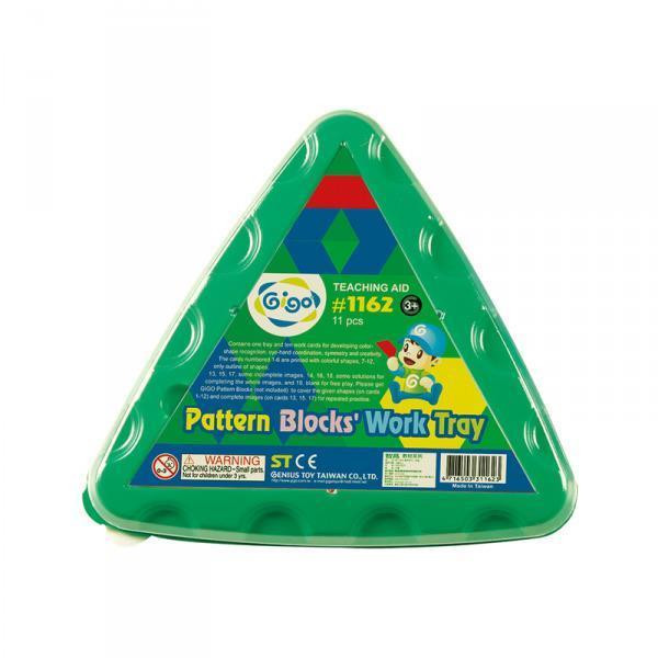 Дитяча мозаїка Gigo Геометрична з картками та трикутною основою, 10 ел. (1162) Харків - фото 2