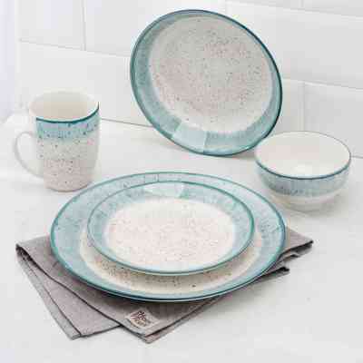 Чашка Ardesto Siena, 360мл, порцеляна, біло-блакитний (AR2936SWB) Вінниця