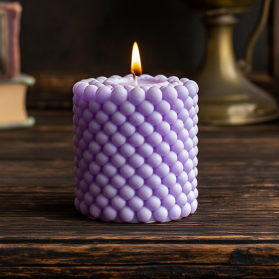 Силиконовая форма для изготовления свечи, молд для изделий из соевого,пчелиного воска и парафина 75 х 75 х 81 мм Кам'янець-Подільський