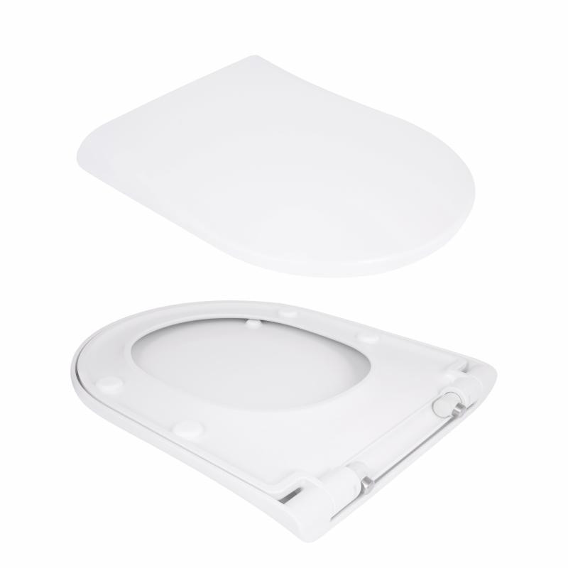 Унитаз подвесной Qtap Robin ML Ultra Quiet 490×365×325 мм, с сиденьем  Soft-close MagLock, White QTROBML26W49621 Киев - изображение 8