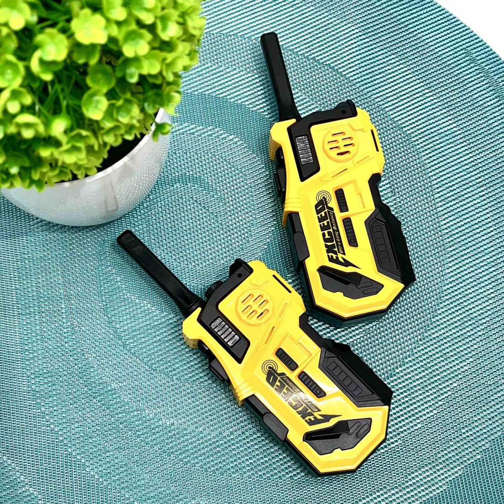 Ігровий набір рація LING YUN ZHI 2шт звук світло на батарейках 16см Чорно-жовтий (LZ079) Чернігів - фото 2