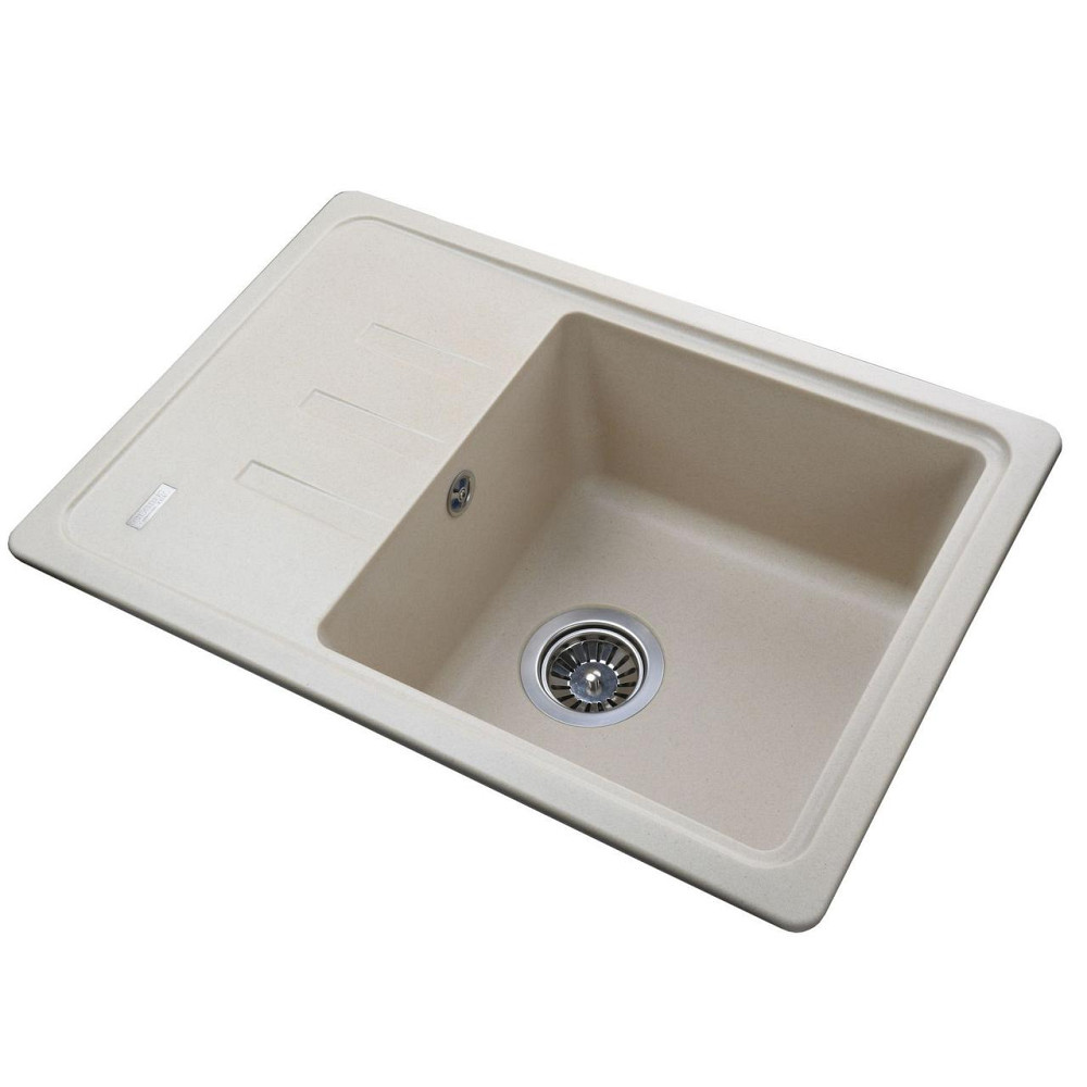Гранитная мойка Globus Lux MONO слоновая кость 620х435мм (000021061) Киев - изображение 2